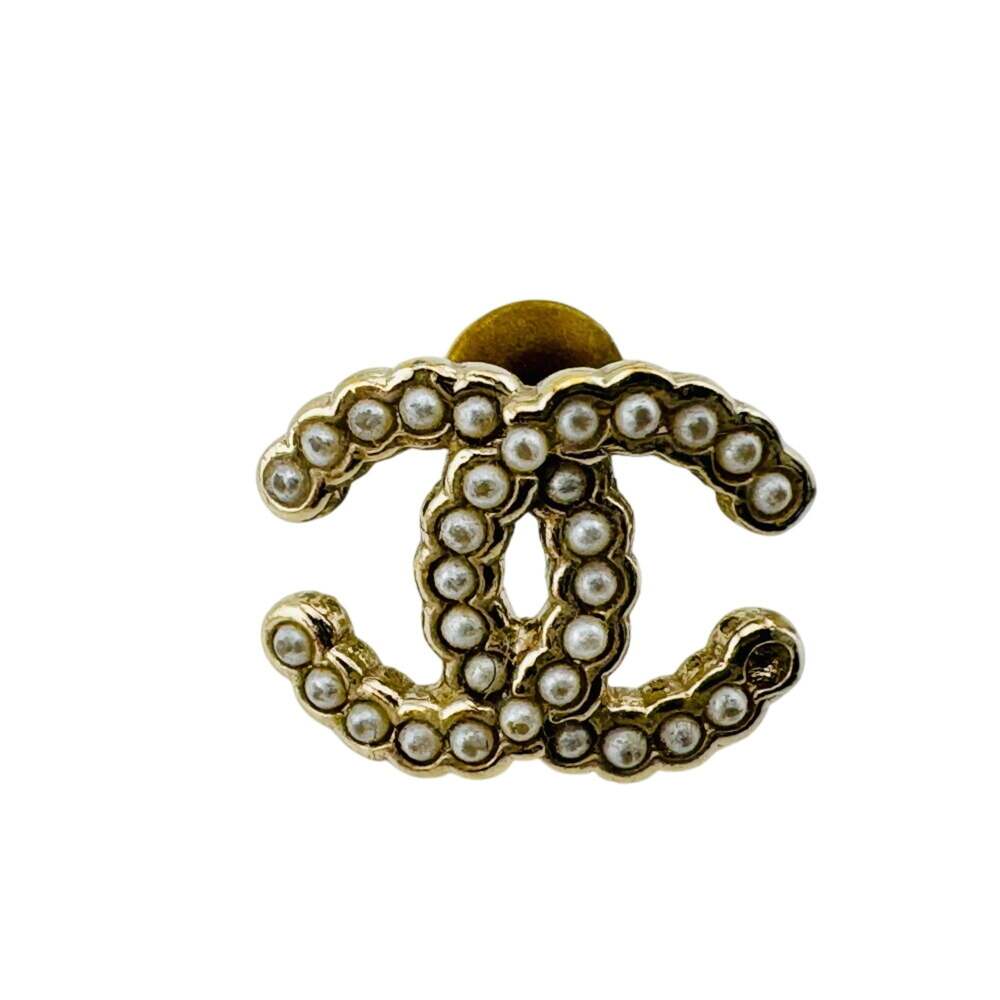 Chanel Cc Logo Single Earring Gold-Tone #266414C36B